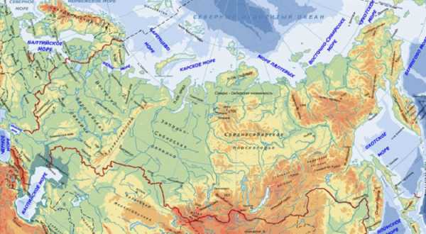 Границы россии на карте сухопутные
