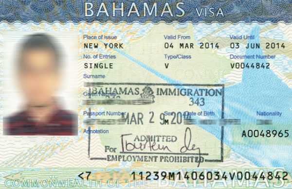 Нужна ли виза на багамы