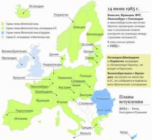 Шенгенское соглашение страны участники