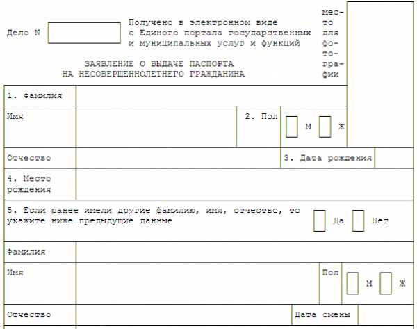 Образец заполнения заявления на загранпаспорт старого образца пенсионеру